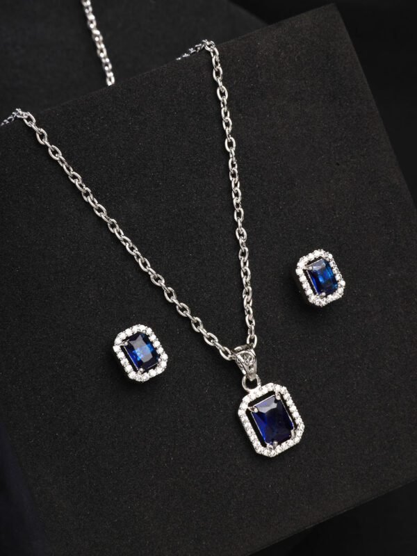 Royal Sapphire Glow Pendant Set - Image 4